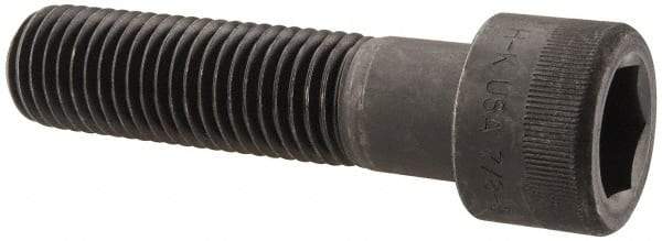 Holo-Krome - 7/8-9 UNC Hex Socket Drive, Socket Cap Screw - Alloy Steel, Black Oxide Finish, Partially Threaded, 3-1/2" Length Under Head - Exact Tool & Supply