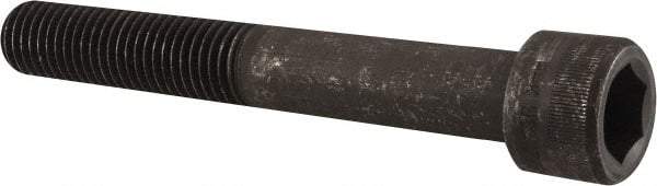 Holo-Krome - 7/8-9 UNC Hex Socket Drive, Socket Cap Screw - Alloy Steel, Black Oxide Finish, Partially Threaded, 6" Length Under Head - Exact Tool & Supply