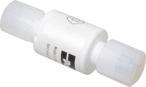 Parker - 3/8" PTFE Check Valve - Inline, PARGRIP x PARGRIP, 120 WOG - Exact Tool & Supply