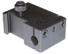 Phase II - #4 Boring Bar Tool Post Holder - 5 to 8" Lathe Swing, 25.4mm OAH x 2-1/4" OAL, 3/8" Max Tool Cutting Size, 7/16" Centerline Height - Exact Tool & Supply