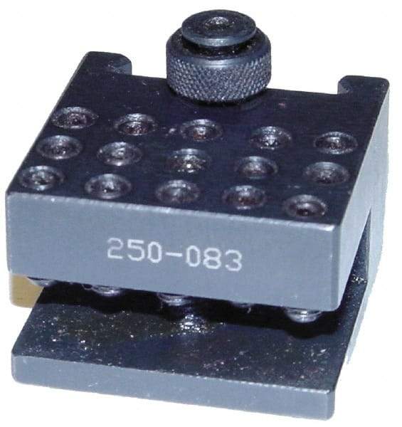 Phase II - #6 Multiple Tool Post Holder - 5 to 8" Lathe Swing, 25.4mm OAH x 1-1/2" OAL, 3/8" Max Tool Cutting Size, 5/32" Centerline Height - Exact Tool & Supply