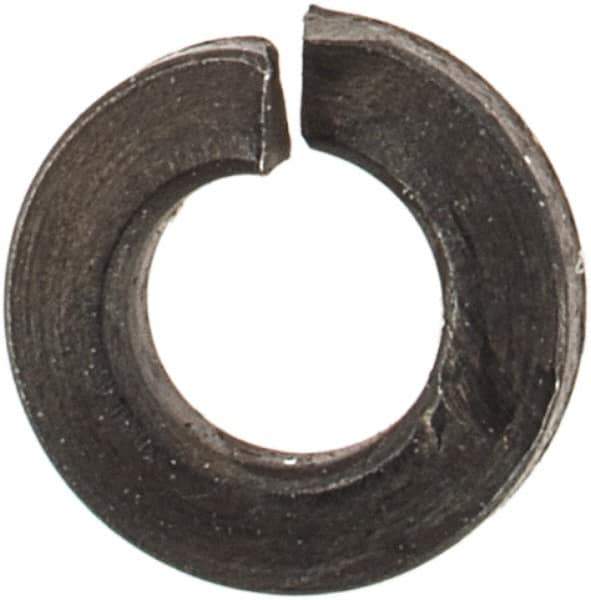 Value Collection - #2, 0.088" ID, 0.027" Thick Split Lock Washer - Grade 2 Spring Steel, Uncoated, 0.088" Min ID, 0.094" Max ID, 0.208" Max OD - Exact Tool & Supply
