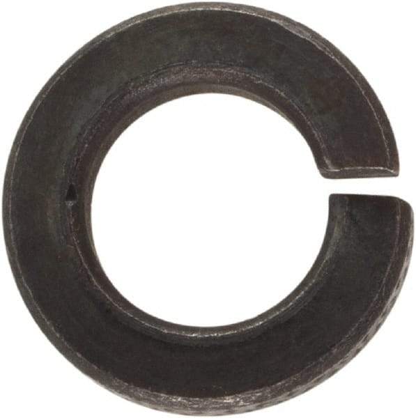 Value Collection - #8, 0.167" ID, 0.047" Thick Split Lock Washer - Grade 2 Spring Steel, Uncoated, 0.167" Min ID, 0.174" Max ID, 0.307" Max OD - Exact Tool & Supply