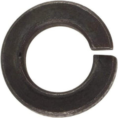 Value Collection - #8, 0.167" ID, 0.047" Thick Split Lock Washer - Grade 2 Spring Steel, Uncoated, 0.167" Min ID, 0.174" Max ID, 0.307" Max OD - Exact Tool & Supply