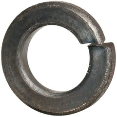 Value Collection - #10, 0.193" ID, 0.056" Thick Split Lock Washer - Grade 2 Spring Steel, Uncoated, 0.193" Min ID, 0.2" Max ID, 0.35" Max OD - Exact Tool & Supply