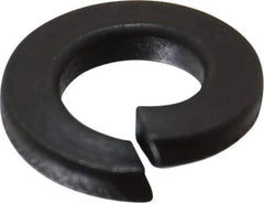 Value Collection - 1/4", 0.252" ID, 0.077" Thick Split Lock Washer - Grade 2 Spring Steel, Uncoated, 0.252" Min ID, 0.26" Max ID, 0.489" Max OD - Exact Tool & Supply