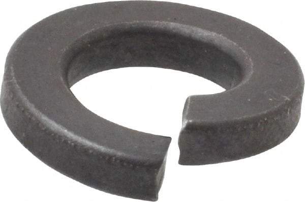 Value Collection - 3/8", 0.377" ID, 0.115" Thick Split Lock Washer - Grade 2 Spring Steel, Uncoated, 0.377" Min ID, 0.385" Max ID, 0.688" Max OD - Exact Tool & Supply