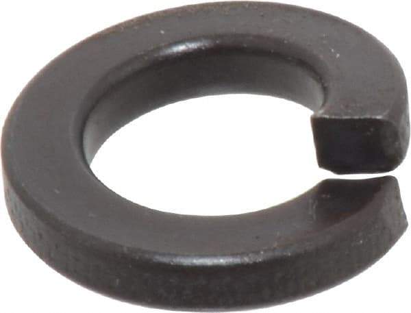 Value Collection - 1/2", 0.502" ID, 0.151" Thick Split Lock Washer - Grade 2 Spring Steel, Uncoated, 0.502" Min ID, 0.512" Max ID, 0.879" Max OD - Exact Tool & Supply