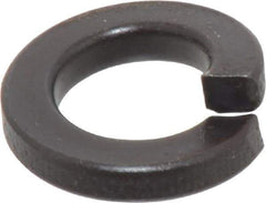 Value Collection - 1/2", 0.502" ID, 0.151" Thick Split Lock Washer - Grade 2 Spring Steel, Uncoated, 0.502" Min ID, 0.512" Max ID, 0.879" Max OD - Exact Tool & Supply