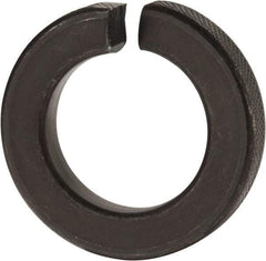 Value Collection - 1-1/4", 1.254" ID, 0.384" Thick Split Lock Washer - Grade 8 Spring Steel, Uncoated, 1.254" Min ID, 1.28" Max ID, 2.104" Max OD - Exact Tool & Supply