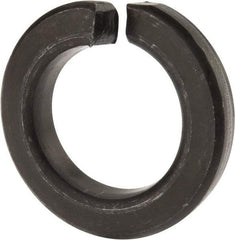 Value Collection - 1-1/2", 1.504" ID, 0.045" Thick Split Lock Washer - Grade 8 Spring Steel, Uncoated, 1.504" Min ID, 1.534" Max ID, 2.491" Max OD - Exact Tool & Supply