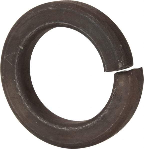 Value Collection - 2", 2.008" ID, 0.496" Thick Split Lock Washer - Grade 8 Spring Steel, Uncoated, 2.008" Min ID, 2.039" Max ID, 3.144" Max OD - Exact Tool & Supply