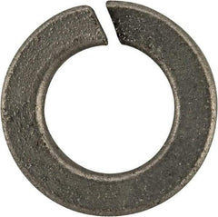 Value Collection - #12, 0.22" ID, 0.063" Thick Split Lock Washer - Grade 2 Spring Steel, Zinc-Plated Finish, 0.22" Min ID, 0.227" Max ID, 0.391" Max OD - Exact Tool & Supply