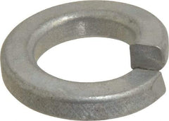 Value Collection - 1/2", 0.502" ID, 0.151" Thick Split Lock Washer - Grade 2 Spring Steel, Zinc-Plated Finish, 0.502" Min ID, 0.512" Max ID, 0.879" Max OD - Exact Tool & Supply