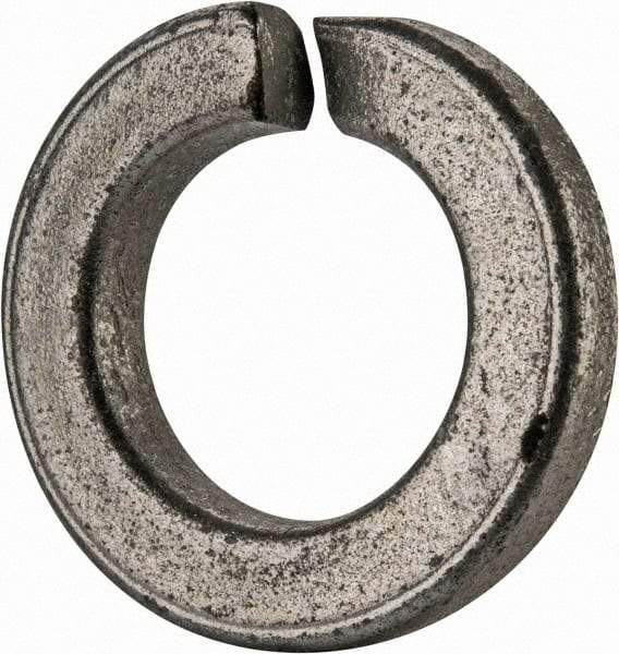 Value Collection - 9/16", 0.564" ID, 0.17" Thick Split Lock Washer - Grade 2 Spring Steel, Zinc-Plated Finish, 0.564" Min ID, 0.574" Max ID, 0.975" Max OD - Exact Tool & Supply