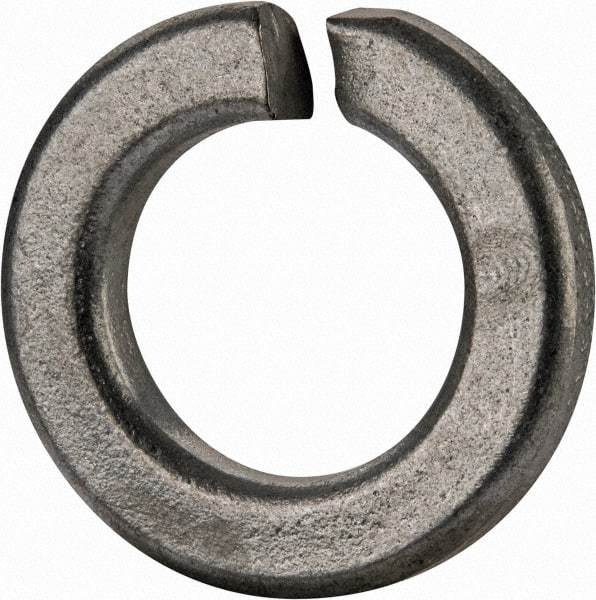 Value Collection - 5/8", 0.628" ID, 0.188" Thick Split Lock Washer - Grade 2 Spring Steel, Zinc-Plated Finish, 0.628" Min ID, 0.641" Max ID, 1.087" Max OD - Exact Tool & Supply