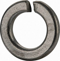 Value Collection - 5/8", 0.628" ID, 0.188" Thick Split Lock Washer - Grade 2 Spring Steel, Zinc-Plated Finish, 0.628" Min ID, 0.641" Max ID, 1.087" Max OD - Exact Tool & Supply