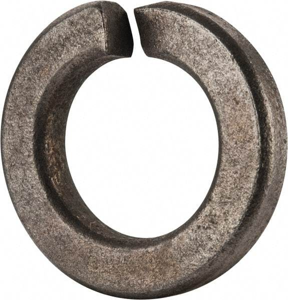 Value Collection - 3/4", 0.753" ID, 0.226" Thick Split Lock Washer - Grade 2 Spring Steel, Zinc-Plated Finish, 0.753" Min ID, 0.766" Max ID, 1.285" Max OD - Exact Tool & Supply