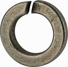 Value Collection - 7/8", 0.878" ID, 0.266" Thick Split Lock Washer - Grade 2 Spring Steel, Zinc-Plated Finish, 0.878" Min ID, 0.894" Max ID, 1.489" Max OD - Exact Tool & Supply