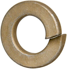 Value Collection - 5/16", 0.314" ID, 0.078" Thick Split Lock Washer - Grade 2 Spring Steel, Zinc Yellow Dichromate Finish, 0.314" Min ID, 0.322" Max ID, 0.583" Max OD - Exact Tool & Supply
