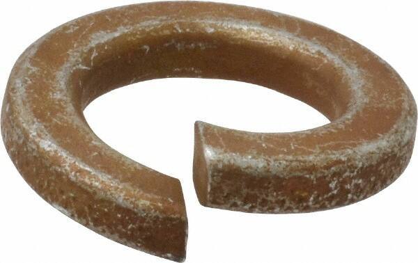 Value Collection - 3/4", 0.753" ID, 0.188" Thick Split Lock Washer - Grade 2 Spring Steel, Zinc Yellow Dichromate Finish, 0.753" Min ID, 0.766" Max ID, 1.265" Max OD - Exact Tool & Supply