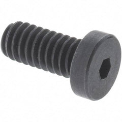 Value Collection - M12x1.75 Metric Coarse Hex Socket Drive, Low Socket Cap Screw - Grade 10.9 Alloy Steel, Black Oxide Finish, Fully Threaded, 30mm Length Under Head - Exact Tool & Supply