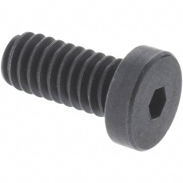 Unbrako - M12x1.75 Metric Coarse Hex Socket Drive, Low Socket Cap Screw - Grade 10.9 Alloy Steel, Black Oxide Finish, 25mm Length Under Head - Exact Tool & Supply