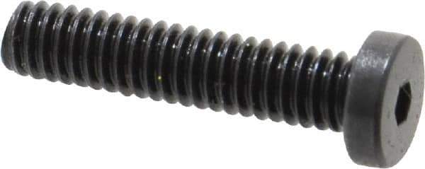 Holo-Krome - #8-32 UNC Hex Socket Drive, Low Socket Cap Screw - Alloy Steel, Black Oxide Finish, Fully Threaded, 3/4" Length Under Head - Exact Tool & Supply