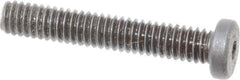 Holo-Krome - #8-32 UNC Hex Socket Drive, Low Socket Cap Screw - Alloy Steel, Black Oxide Finish, Fully Threaded, 1" Length Under Head - Exact Tool & Supply