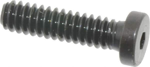 Holo-Krome - #10-24 UNC Hex Socket Drive, Low Socket Cap Screw - Alloy Steel, Black Oxide Finish, Fully Threaded, 3/4" Length Under Head - Exact Tool & Supply