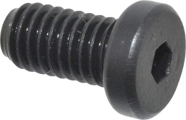 Holo-Krome - #10-32 UNF Hex Socket Drive, Low Socket Cap Screw - Alloy Steel, Black Oxide Finish, Fully Threaded, 3/8" Length Under Head - Exact Tool & Supply