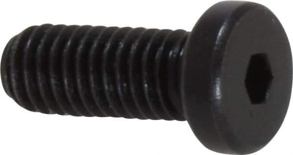 Holo-Krome - #10-32 UNF Hex Socket Drive, Low Socket Cap Screw - Alloy Steel, Black Oxide Finish, Fully Threaded, 1/2" Length Under Head - Exact Tool & Supply