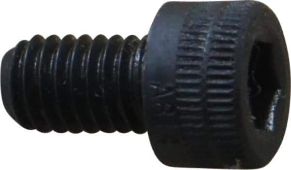 Holo-Krome - M6x1.00 Metric Coarse Hex Socket Drive, Socket Cap Screw - Grade 12.9 Alloy Steel, Black Oxide Finish, Fully Threaded, 10mm Length Under Head - Exact Tool & Supply