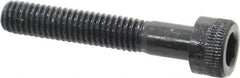 Holo-Krome - M6x1.00 Metric Coarse Hex Socket Drive, Socket Cap Screw - Grade 12.9 Alloy Steel, Black Oxide Finish, Partially Threaded, 35mm Length Under Head - Exact Tool & Supply