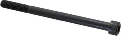 Holo-Krome - M8x1.25 Metric Coarse Hex Socket Drive, Socket Cap Screw - Grade 12.9 Alloy Steel, Black Oxide Finish, Partially Threaded, 110mm Length Under Head - Exact Tool & Supply
