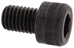 Holo-Krome - M10x1.50 Metric Coarse Hex Socket Drive, Socket Cap Screw - Grade 12.9 Alloy Steel, Black Oxide Finish, Fully Threaded, 15mm Length Under Head - Exact Tool & Supply
