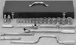 Williams - 22 Pc 1/2" Drive Socket Set - Exact Tool & Supply