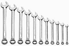 Williams - 11 Pc, 3/8 - 1", 12-Point Combination Wrench Set - Exact Tool & Supply