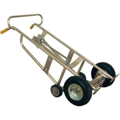 Wesco Industrial Products - 1,000 Lb Load Capacity, 30 & 55 Gal Pail Tipper - 25-7/8" Wide x 60" High, 4 Aluminum Wheels - Exact Tool & Supply