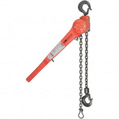 CM - 3,000 Lb Capacity, 10' Lift Height, Chain Manual Lever Hoist - Exact Tool & Supply
