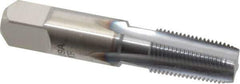 Hertel - 1/8-27 NPTF Thread, 4 Flute Standard Pipe Tap - 2-1/8" OAL, 3/4" Thread Length, 7/16" Shank Diam, TiCN Finish, High Speed Steel - Exact Tool & Supply