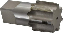 Hertel - 2 - 11-1/2 NPTF Thread, 7 Flute Standard Pipe Tap - 4-1/2" OAL, 1-3/4" Thread Length, 1-7/8" Shank Diam, Bright Finish, High Speed Steel - Exact Tool & Supply