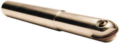 Tool-Flo - 1" Cut Diam, 3-1/8" Max Depth of Cut, 1" Shank Diam, 9.062" OAL, Indexable Ball Nose End Mill - 3-1/8" Head Length, Straight Shank, TNBS Toolholder, TBNR 1000 Insert - Exact Tool & Supply
