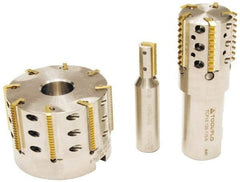Tool-Flo - 1.755" Cut Diam, 1" Max Depth of Cut, 1-1/4" Shank Diam, Internal/External Indexable Thread Mill - Insert Style TI 1N, 5 Inserts, Toolholder Style TCP, 4" OAL - Exact Tool & Supply