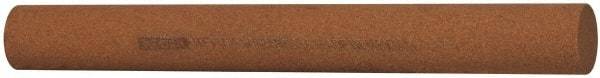 Norton - 6" Long x 5/8" Diam x 5/8" Thick, Aluminum Oxide Sharpening Stone - Round, Medium Grade - Exact Tool & Supply