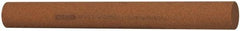 Norton - 6" Long x 5/8" Diam x 5/8" Thick, Aluminum Oxide Sharpening Stone - Round, Medium Grade - Exact Tool & Supply