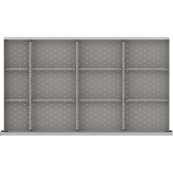 LISTA - 12-Compartment Drawer Divider Layout for 3.15" High Drawers - Exact Tool & Supply