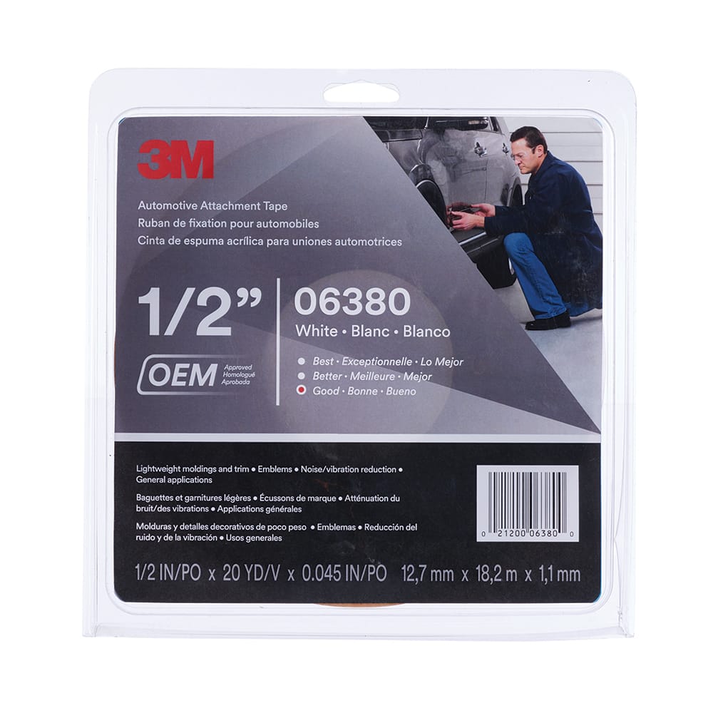 3M - Double Sided Tape; Material Family: Foam ; Length Range: 12 yd. - Exact Tool & Supply