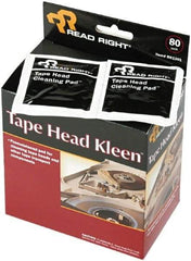 READ RIGHT - Sealed Pads - Use with Clean tape Heads, Guides, Capstans, Plastic Rollers & Other Electronic Components. - Exact Tool & Supply
