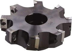 Kyocera - 4 Inserts, 3" Cut Diam, 1" Arbor Diam, 0.6" Max Depth of Cut, Indexable Square-Shoulder Face Mill - 90° Lead Angle, 1-25/32" High, XPMT 15T3 Insert Compatibility - Exact Tool & Supply